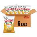 Sensible Portions Veggie Puffs, White Cheddar Flavor, Gluten-Free Chips, 3.75 Ounce Bag, 6-Pack, EXP FEB152026