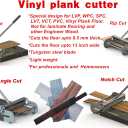 13" Pro Rigid Core Vinyl floor Cutter with Notching Tools, Cuts LVP, WPC, LVT, SPC, VCT, PVC for Complex Jobs! No Chipping, No Power Needed!