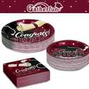 Gatherfun Graduation decorations 2026 Maroon Graduation Party Plates and Napkins Disposable Paper Plates Luncheon Napkins for Congrats Grad Party Decorations, Serve 50