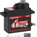 HobbyPark Waterproof 12g Servo Micro Servo Motor Metal Gear Arduino Servo 4.6kg High Torque Digital Servo Mini Servo for Axial SCX24 AX24 1/24 RC Crawler Car RC Airplane RC Boat RC Robotics