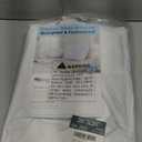 Waterproof Feather Proof Euro Pillow Protectors with Zipper 26x26 Pack of 2 Soft Bamboo Viscose Jersey Square Pillow Covers for European Throw Pillow (White(Smooth Surface))