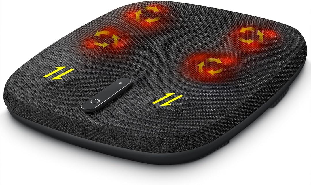 Nekteck Shiatsu Foot Massager with Heat, Electric Kneading Feet Massage Machine for Plantar Fasciitis, Pain Relief, Built-in Infrared Heat Function for Home and Office