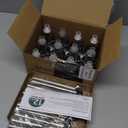 Dream Master Solar Lights Outdoor Waterproof, Stainless Steel LED Landscape Lighting, Solar Garden Lights, Outdoor Decorations for Yard, Pathway, Walkway, Patio, Lawn - 12 Pack (Multicolor)