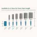 Round Brush for Blow Drying - Extra Small Ceramic Thermal Ionic Roller Brush for Sleek, Salon Blowout - Lightweight Round Hair Brush for Precise Styling and Manageable Hair (Bristle 1.7in, Barrel 1in)