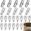 Shelf Pegs 5mm Shelf Pins 110 Pack Cabinet Support Replacement Pegs 3 Styles and Self Tapping Screws Laminate Support for Shelves Bookcases