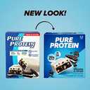 Pure Protein Cookies And Cream Protein Bars 20g Protein, 3g Sugar, 190 Calories (12 count) Low Sugar* High Protein Snack - Gluten Free - Perfect for a Healthy Snack (EXP 01/19/27)