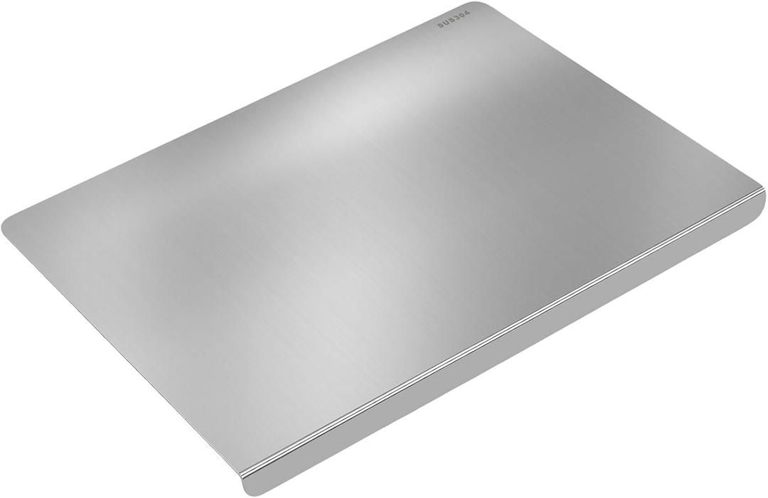 304 Stainless Steel Cutting Boards for Kitchen,Non-Slip,Dishwasher Safe -Ideal for Meat, Vegetables, Fruits, Bread & Baking,Large-sized Cutting Boards (23.6" x 15.7")