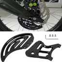 2Pcs Black Rear Brake Disc Guard Cover, Aluminum Dirt Pit Bike Motorcycle Sprocket Guards Derailleur Cover Caliper Chain Protector for Sur Ron Light Bee for Surron/Segway X160/X260