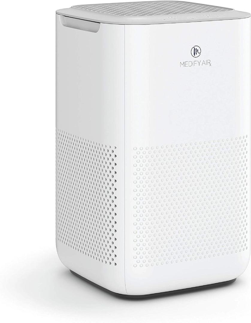 Medify MA-15 Air Purifier with True HEPA H13 Filter | 585 ft Coverage in 1hr for Allergens, Smoke, Wildfires, Dust, Odors, Pollen, Pet Dander | Removal to 0.1 Microns | White, 1-Pack