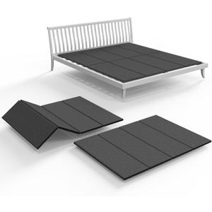 Light and Thin Bed, Large Double Bed 10MM, Folding Spring Box, King Size 80x76''