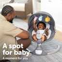 Jool Baby Nova Baby Swing for Infants – Bluetooth Music, Remote (Gray)