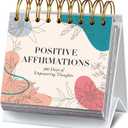 Daily Affirmation Calendar Christmas Gift Motivational Quotes Desk Calendar for Women Girls Positive Standing Flip Daily Undated Inspirational Calendar for Classroom Office Desk Decor