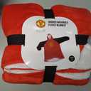 Manchester United Oversized Wearable Fleece Blanket, Super Warm and Cosy Premium Sherpa Lined, Manchester United Design
