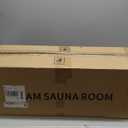 X-Vcak Upgraded Portable Sauna Box for HomeRelaxation, Steam Sauna for Home with Steamer, Remote Control, Folding Chair, 9 Levels (Black)