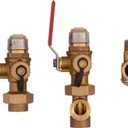 SharkBite 3/4 Inch Push to Connect Tankless Water Heater Valves Installation Kit, 25374