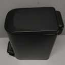 Cesun Small Bathroom Trash Can with Lid Soft Close, Step Pedal, 6 Liter / 1.6 Gallon Stainless Steel Garbage Can with Removable Inner Bucket, Anti-Fingerprint Finish (Matt Black)