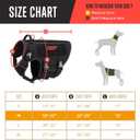 Tactical Dog Harness, No Pull Dog Harness, Military Dog Vest with Adjustable Metal Clips, Reflective Dog Harness for Large Medium Small Dogs, Service Dog Walking Training