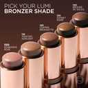 L'Oreal Paris Lumi Bronze Le Stick Soleil Bronzer Stick, Cream-To-Powder Bronzer For A Sunkissed Face Makeup Glow, 100 Sunkissed Ros