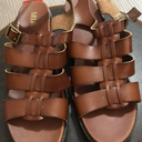 MIA Shoes Womens Tahna Lug Strappy Dress Sandals Luggage Brown Size 9.5