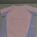 ZDC Kids Girls Athletic T Shirts Color Block Crewneck Gym Yoga Tees Casual Cute Basic Tees,  7-8, Pink