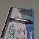 All-Purpose Stainless Steel Shower Squeegee for Shower Glass Door with 2 Adhesive Hooks, Bathroom Cleaner Tool Household Window Mirror Squeegee, Cleaning Tile Wall, Car, 10 Inch Silver