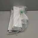 Onlysky Set of 4 Wall-Mounted Kid's Bookshelf - White Floating Nursery Book Shelves - Durable Wood Construction - Ideal for Nursery Decor, Kids Room, Toy Storage (16.5 Inches)