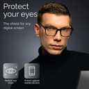livho High Tech Blue Light Glasses - Advanced Blue Light Blocking Computer Glasses - Screen Fatigue & UV Protection, *B11 Light Black, Clear 