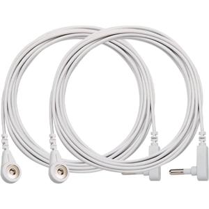 2-Pack 15ft White Grounding Cords - Universal Grounding Cable for Mats, Pads, Sheets & Bed Systems