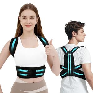 Posture Corrector Back Brace for Women and Men, Shoulder Straightener, Adjustable Back Support Brace, Back Pain Relief – Slouching, Scoliosis, Hunchback, Hump, Thoracic, Spine Alignment – with Adjustable Shoulder Straps, Posture Support. Posture Corrector Back Brace - M (Underbust 28''-34'')