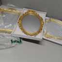 3 PCS Vintage Gold Mirror Set Vintage Mirrors for Wall Antique Shield Shape Square Oval Decorative Mirror Jewelry Dresser Organizer Tray for Living Room Bedroom Wedding Desktop Photography Decoration