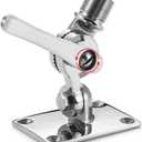 ZOMCHAIN Marine VHF Antenna Mounts, Ratchet Mount, 316 Stainless Steel Adjustable Base Mount for Boat