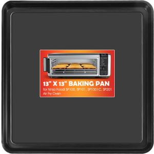 Ericair 13"  13" Nonstick Baking Sheet, Replacement Baking Pan for Ninja SP100, SP101, SP1001C, SP201 Foodi Air Fry Oven, Baking Tray for Ninja Foodi 8-in-1 Air Fry Oven (Black)