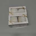 2 x HUIHUANG 1 inch Velvet Ribbon - White Frayed, Crinkled Silk for Gift Wrapping, Floral Bouquets, Ornaments, Crafts, Christmas Tree Decoration, Wreaths, Wedding Decor