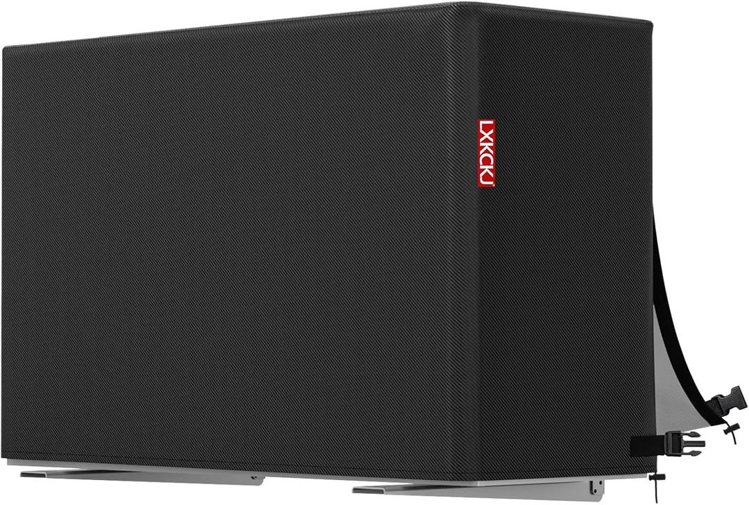 Air Conditioner Cover for Outside Units - 420D Waterproof Heavy Duty Fabric Winter AC for Window Unit - Weather/UV Resistant Covers Fits AC Condensing HVAC Unit (Black,40L X16W X30H)