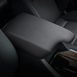 AOMSAZTO Console Covers for 2013-2017 Honda Accord Armrest Cover for Honda Accord Black with Black Stiches