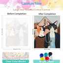 Miairivy DIY Paint by Numbers Kit for Adults & Beginners, Cat Easy Paint by Number Kits, 16 X 20 inches Large Size Colorful Canvas for Home Decor (MT4906)