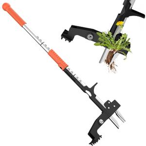 Weed Puller Tool, Gardening Stand-Up Weeder Puller with Ergonomic 39.3" Long Handle and 3 High-Strength Stainless Steel Claws, Easily Remove Weed