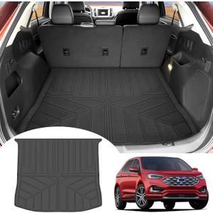 Cargo Liner Fit for 2015-2024 Ford Edge 5 Seats Accessories, Cargo Mat TPE Trunk Mat All Weather Trunk Liner Cargo Cover Replacement for 2024 Ford Edge(Cargo Mat)