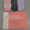 CoolMate Pilates Socks with Grips for Women, Cute Yoga Socks, Crew Non Slip Women for Barre, Pilates Gifts (US, Numeric, 6, 10, Regular, Regular, 4 Pairs Black/ White/ Light Purple/ Pink)