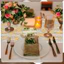 Mixweer 10 Pieces Gold Table Runner 11 x 110 Inches Sequin Table Runners for Thin Mesh Decorations Party Wedding Birthday Bridal Shower Event(Black, Gold)