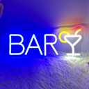 Bar Neon Sign 14x 9 in, Led Neon Light Decor for Home,Restaurant,Music Concert,Pub,Cocktails Party