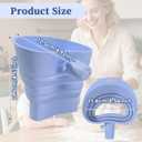 Flour Funnel Attachment for KitchenAid Mixer, Foldable Silicone Funnel Compatible with 5-Quart Tilt-Head Stand Mixers (Artisan KSM150, KSM160 & More) Mess-Free Baking(Blue)