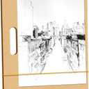 TKOnline 2 Pack 11.8x17.7 Drawing Board, Sketch Board with Sturdy Clip and Rubber Bands, Portable Art Clipboard for Classroom, Drafting and Studio Drawing