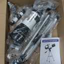 Telescope for Adults & Kids, 70mm Aperture Refractor (15X-150X) Portable Travel Telescope with Phone Adapter & Wireless Remote, Astronomy Beginners Gifts, Black