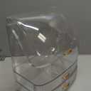 Makeup Organizer Countertop Vanity with Transparent Lid Drawers Waterproof Dustproof Cosmetic Skincare Bathroom Storage Gift for Women Teens Girls (Clear Whtie) (Large)