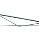 Excellante 24" direct wall bracket, double shelf support, green epoxy, comes in each