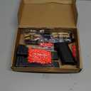 Automatic Shell Ejecting Toy Gun Pistol, Soft Bullet Toy Gun for Boys, Education Model Realistic Toy Pistol Shooting Game Toys Gifts Christmas Birthday for Kids 8+ (Black)