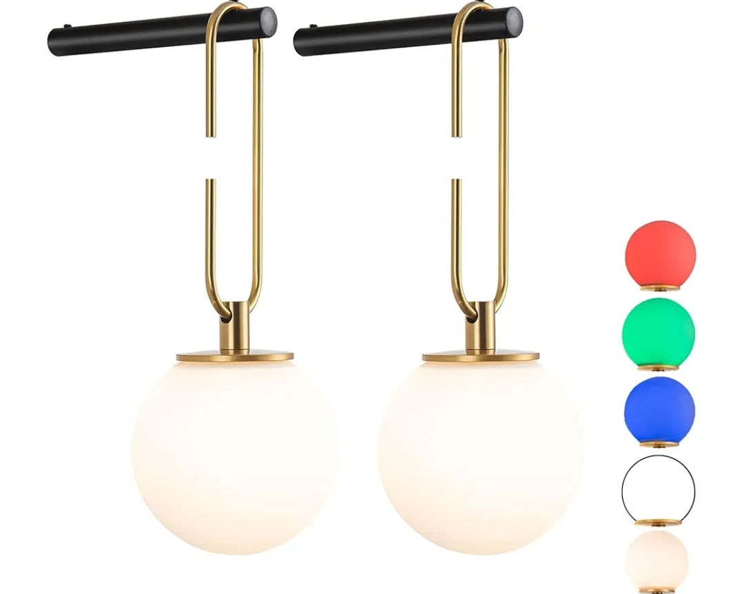 Battery Operated Wall Sconces Set of 2,Dimmable Wall Sconce Battery Powered with Remote Control, Indoor Not Hardwired Wall Lamp for Bedroom, Mid-Century Modern Wall Light Battery Operated Wall Sconces Set of 2,Dimmable Wall Sconce Battery Powered with Remote Control, Indoor Not Hardwired Wall Lamp for Bedroom, Mid-Century Modern Wall Light