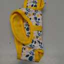 Mile High Life Dog Harness, Air Mesh Floral Vest Harness for 20 lbs Small Dogs & Cats, Easy Get on Adjustable Easy Closures Both Neck and Chest(Yellow Flower, S Chest 16"-18")