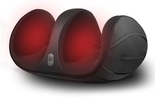 Oioll Christmas Gifts for Women Men,White Elephant Gifts,Shiatsu Foot Massager with Heat,Deep Tissue Foot & Calf Massager with Massage Roller for Pain Relief(Cord-Free)